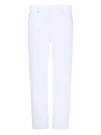 Calvin Klein Mr Slim Ankle White Denim Clothing