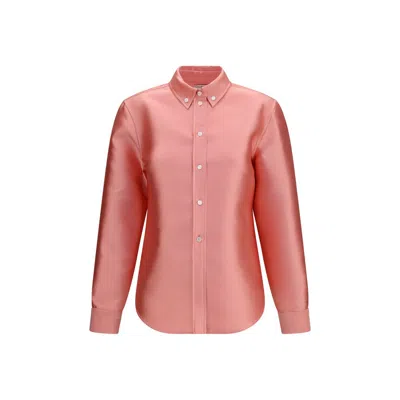 Calvin Klein Multicolor Polyester Dress Shirt In Pink