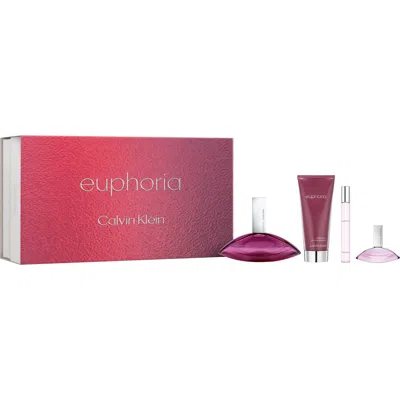 Calvin Klein My Euphoria 4-piece Eau De Parfum Gift Set In Transparent