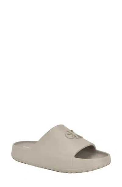 Calvin Klein Nanzey Slide Sandal In Gray