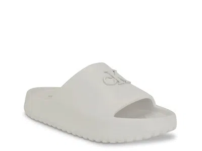 Calvin Klein Nanzey Slide Sandal In White