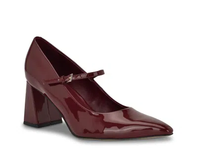 Calvin Klein Naprina Mary Jane Pump In Burgundy