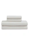 Calvin Klein Naturals 240 Thread Count Cotton Blend Sheet Set In Beige/ Tan