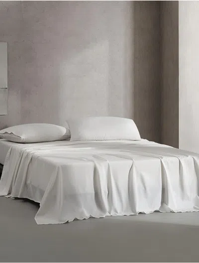 Calvin Klein Naturals Cotton Sheet Set In White