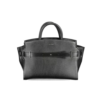 Calvin Klein Nero Polyurethane Women Handbag In Gray