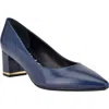 Calvin Klein Nita Pointed Toe Pump In Dark Blue