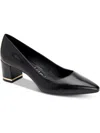 CALVIN KLEIN NITA WOMENS LEATHER SLIP ON POINTED TOE HEELS