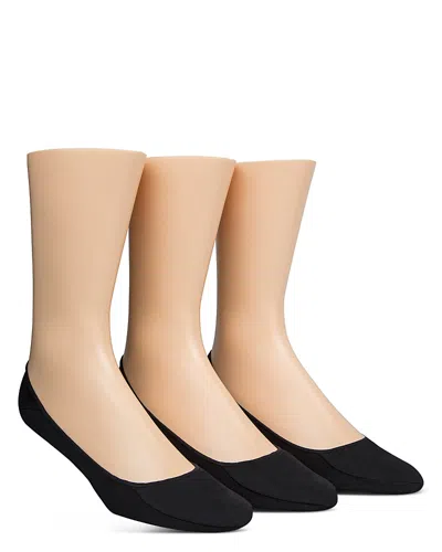 Calvin Klein No Show Liner Socks, Pack Of 3 In Black