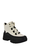 Calvin Klein Noanne Quilted Winter Boot In White / Black