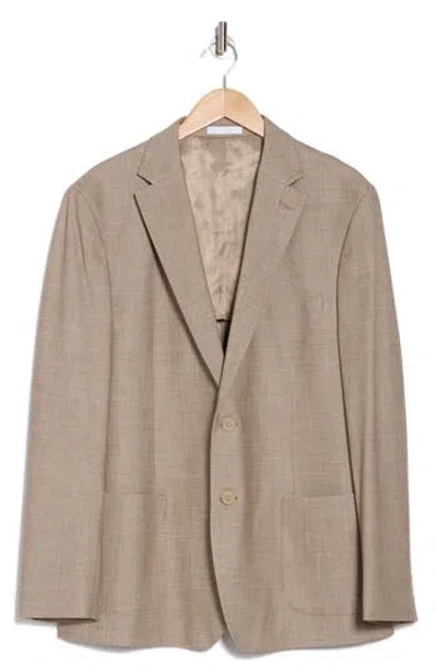 Calvin Klein Notch Lapel Sport Coat In Brown