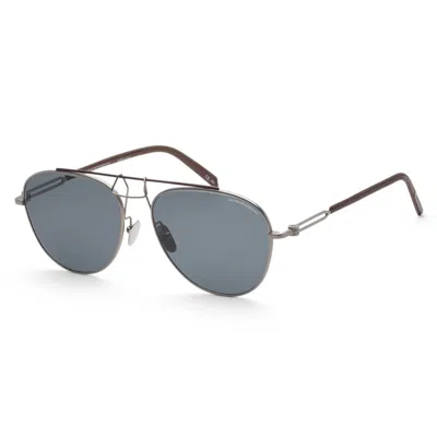 Calvin Klein Nyc Unisex 58 Mm Silver Sunglasses In Gray