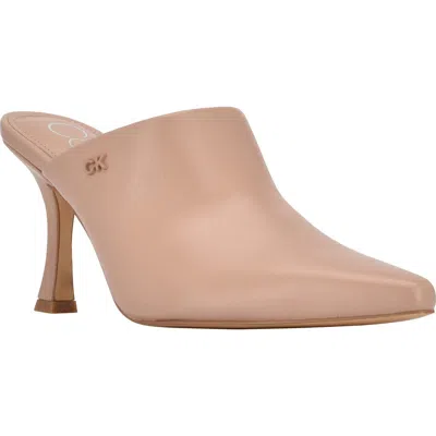 Calvin Klein Odina Pointed Toe Mule In Brown