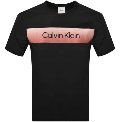 Calvin Klein Ombre Chest T Shirt Black