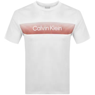 Calvin Klein Ombre Chest T Shirt White