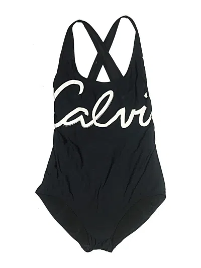 Pre-owned Calvin Klein One Piece Swimsuit In Black