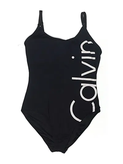 Pre-owned Calvin Klein One Piece Swimsuit In Black
