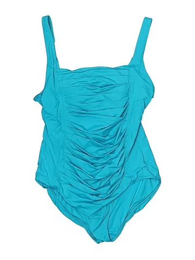 Pre-owned Calvin Klein One Piece Swimsuit In Blue