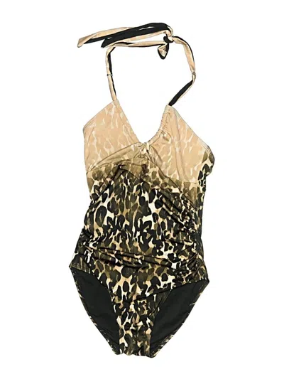 Pre-owned Calvin Klein One Piece Swimsuit In Gold