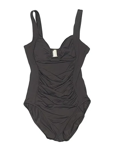 Pre-owned Calvin Klein One Piece Swimsuit In Gray