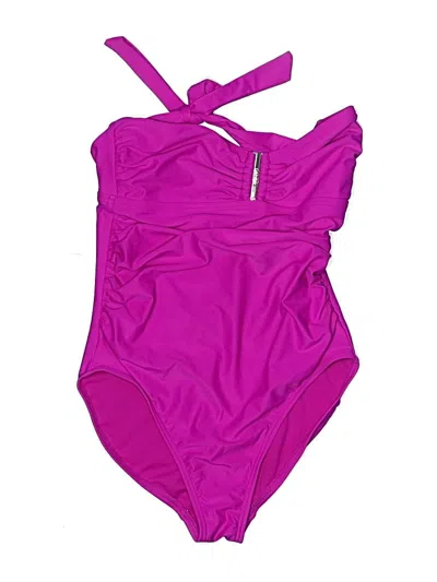 Pre-owned Calvin Klein One Piece Swimsuit In Purple