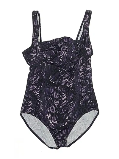Pre-owned Calvin Klein One Piece Swimsuit In Purple