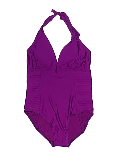 Pre-owned Calvin Klein One Piece Swimsuit In Purple