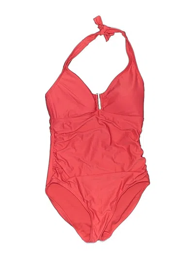 Pre-owned Calvin Klein One Piece Swimsuit In Red