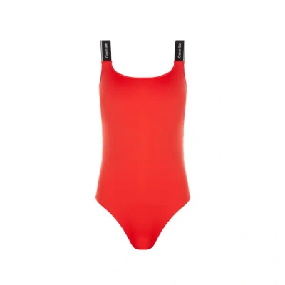 Calvin Klein One-piece Swimsuit In Red