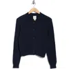 Calvin Klein Open Stitch Cotton Blend Cardigan In Blue