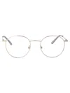 Calvin Klein Silver Metal Glasses In Metallic