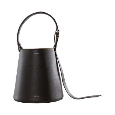 Pre-owned Calvin Klein Orbita Bucket Bag 'currant' | Brown | Women's Size Onesize