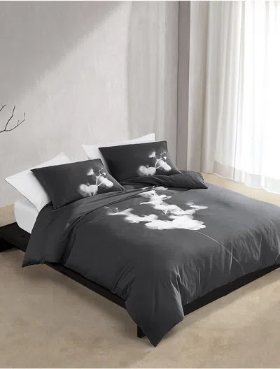 Calvin Klein Orchid Cotton Sateen Duvet Cover Set