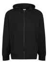 Calvin Klein Organic Cotton Zip-up Hoodie In Black