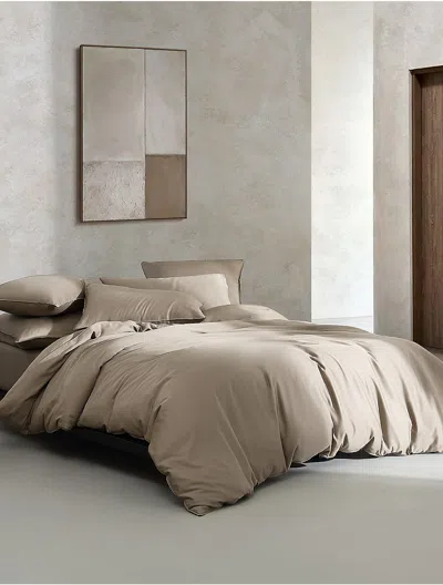 CALVIN KLEIN ORGANIC EARTH COTTON SATEEN DUVET COVER SET