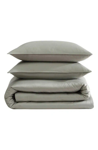 Calvin Klein Organic Earth Duvet & Shams Set In Dusty Olive