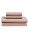 Calvin Klein Earth 300 Thread Count 100% Cotton Sateen 4-pc. Sheet Set, Queen In Light Pink