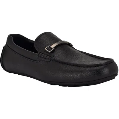 Calvin Klein Otilis Mens Chain Faux Leather Loafers In Black