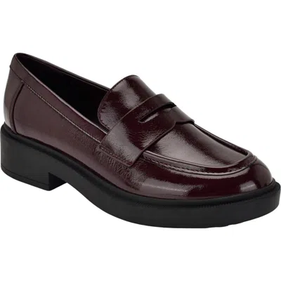 Calvin Klein Otinya Penny Loafer In Red