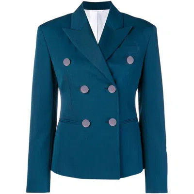 Calvin Klein Peaked Lapel Blazer In Blue