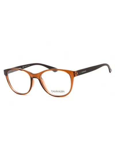 Calvin Klein Oval Eyeglasses For Women - Ck19572 In Orange