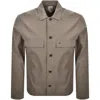 Calvin Klein Overshirt Jacket Fossil Brown