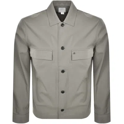 Calvin Klein Overshirt Jacket Grey