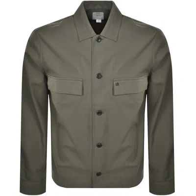Calvin Klein Overshirt Jacket Khaki