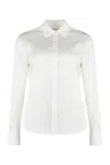 Calvin Klein Long Sleeved Buttoned Shirt In White