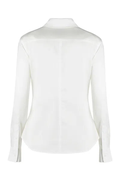 Calvin Klein Oxford Shirt In Cotton In White