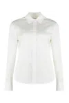 Calvin Klein Long Sleeved Buttoned Shirt In White