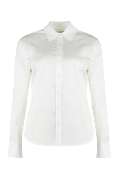 Calvin Klein Oxford Shirt In Cotton In White