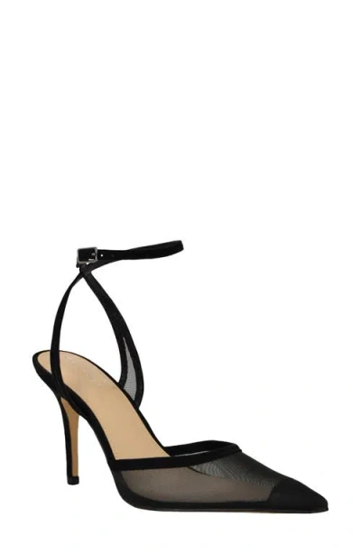 Calvin Klein Ozala Ankle Strap Pump In Black