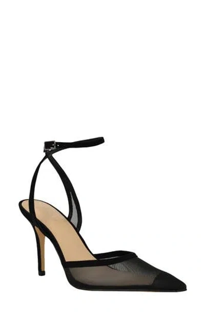 Calvin Klein Ozala Ankle Strap Pump In Black