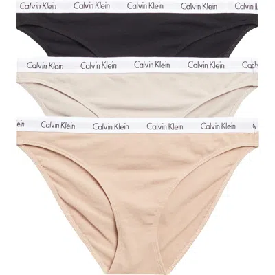 Calvin Klein Pack Of 3 Assorted Bikinis In Multi